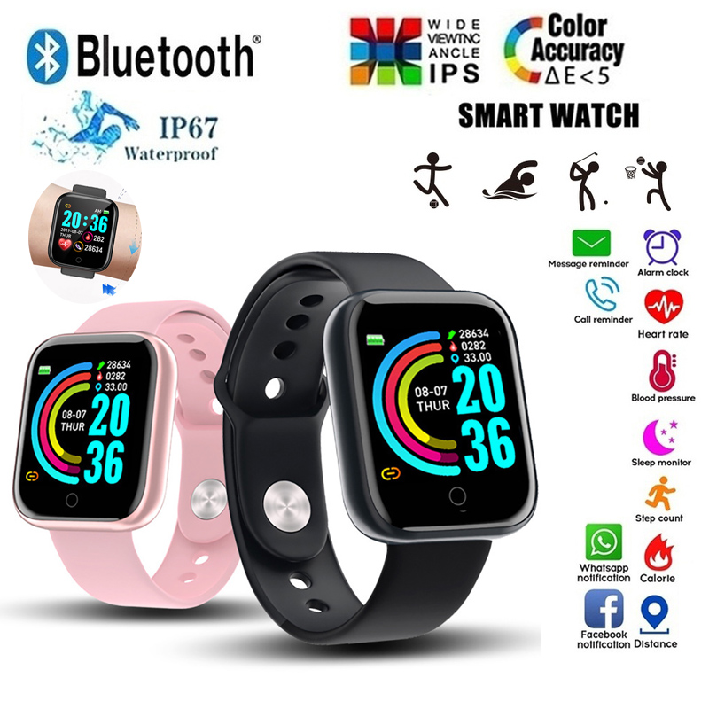 Watch Iwo - Reloj inteligente D20, resistente al agua,