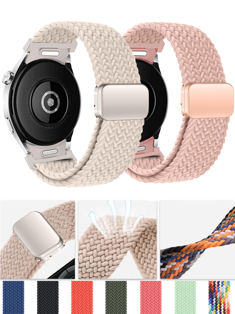 Smartwatch Samsung Watches For Men - Correa trenzada magnética sin huecos para