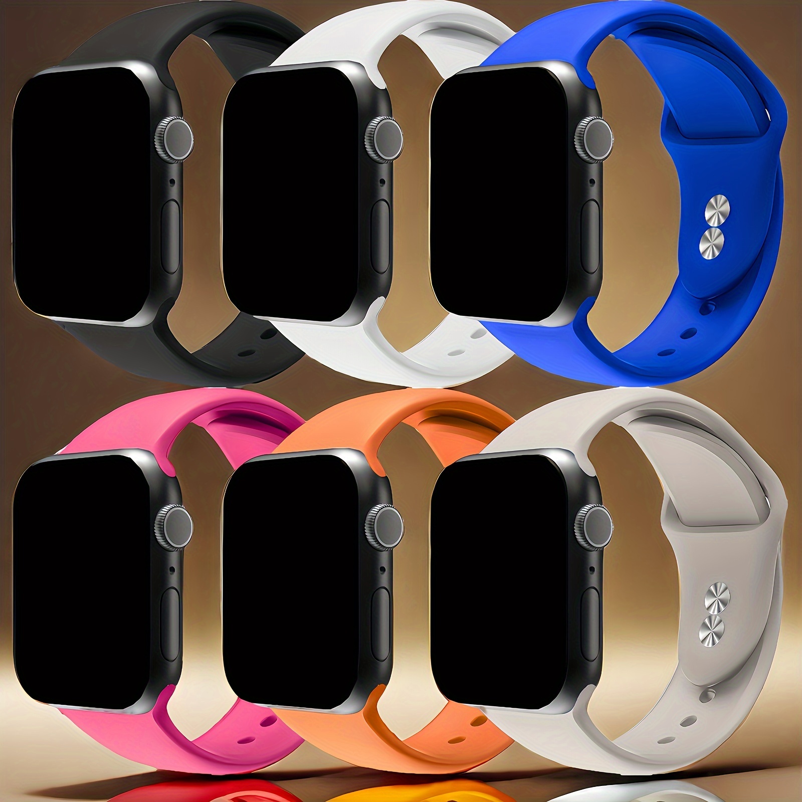 Smartwatch Apple Watches For Men - Correa deportiva de silicona suave para