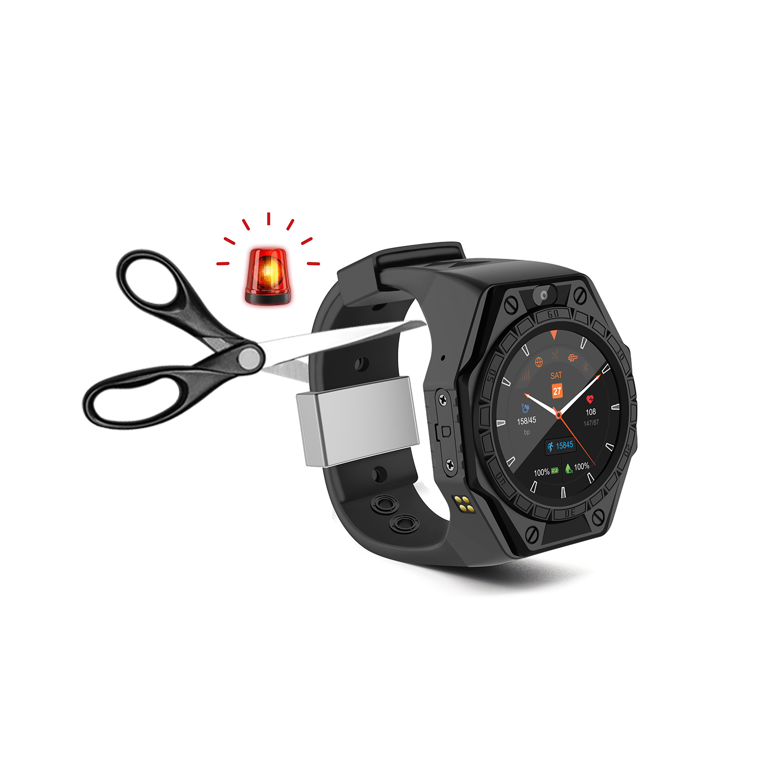 Hybrid Smartwatch - Diseño profesional Anti-desmontaje A prueba de