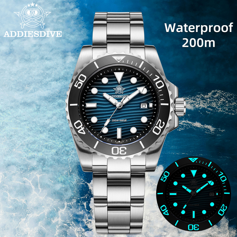 Waterproof Diving Watch - Reloj de cuarzo ADDIESDIVE 2115 para