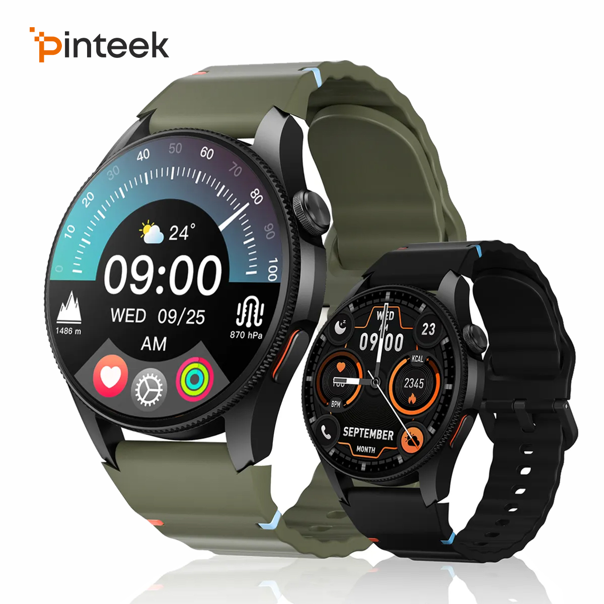 Hybrid Smartwatch - Reloj inteligente Aurafit G12: pantalla táctil