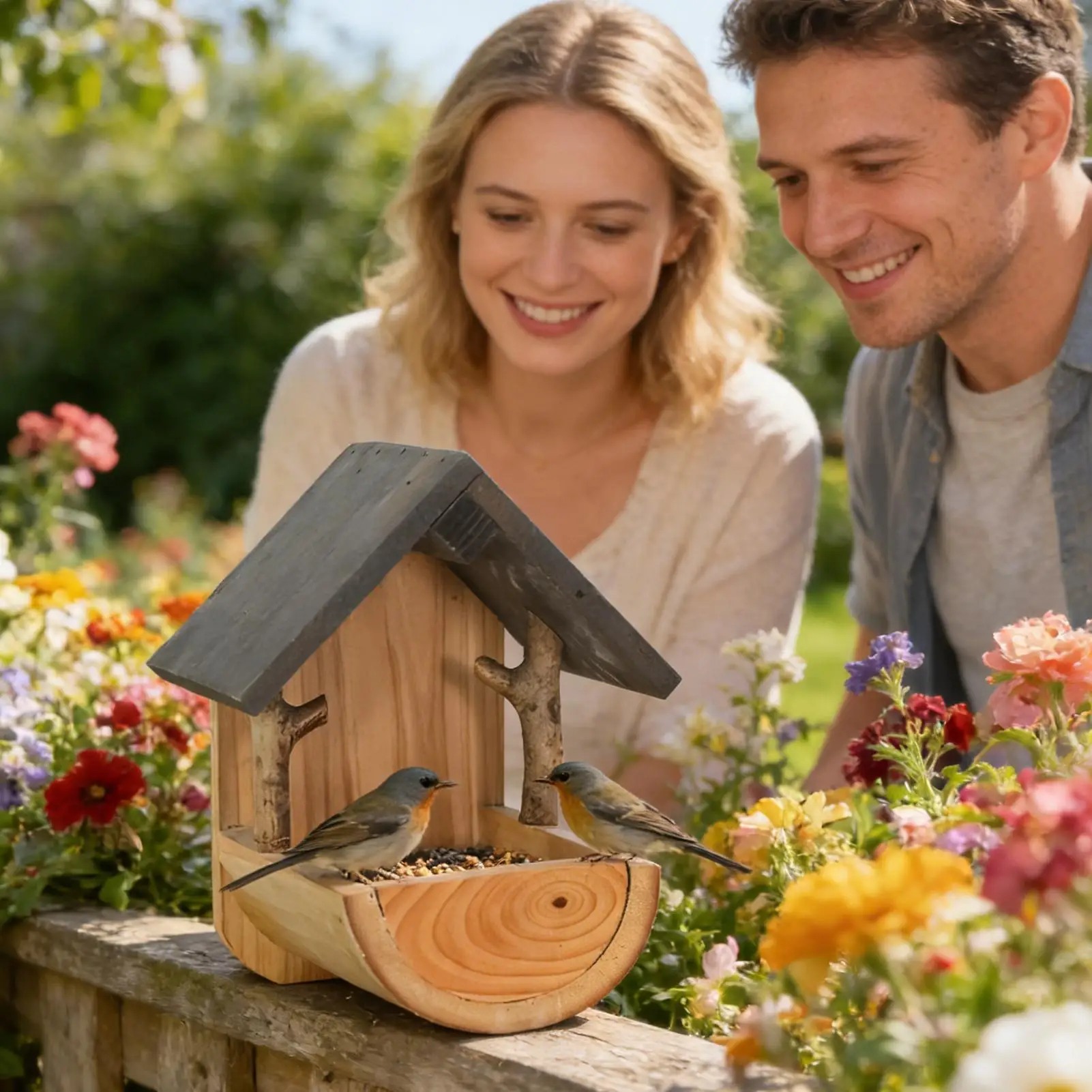 Comedero de Pájaros de Madera  - Watch Es reseña y precio