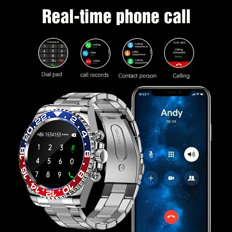 Reloj inteligente Aiweile AW12 - Smartwatch Iphone Watch For Men reseña y precio
