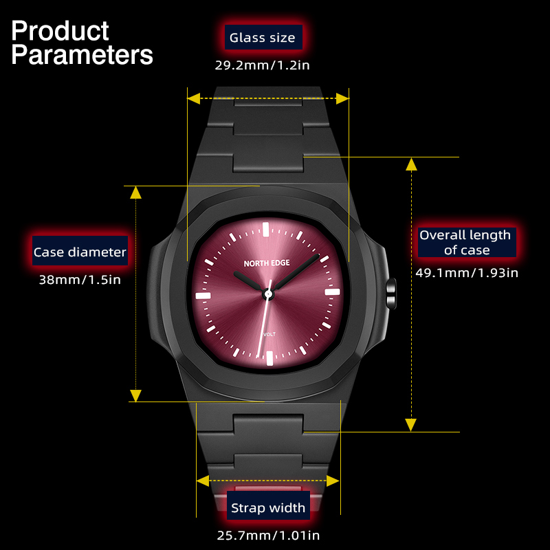 Reloj NORTH EDGE para hombre,  - Waterproof Diving Watch reseña y precio
