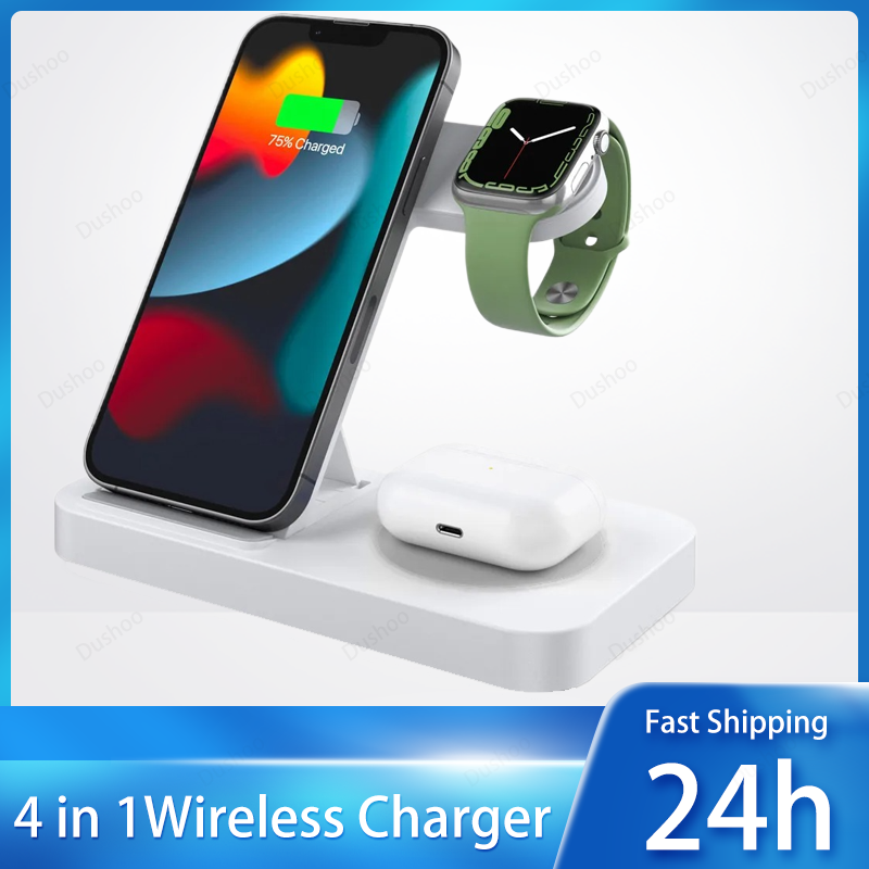 Cargador Inalámbrico 4 en 1 Pl - Iwatch Smartwatch reseña y precio