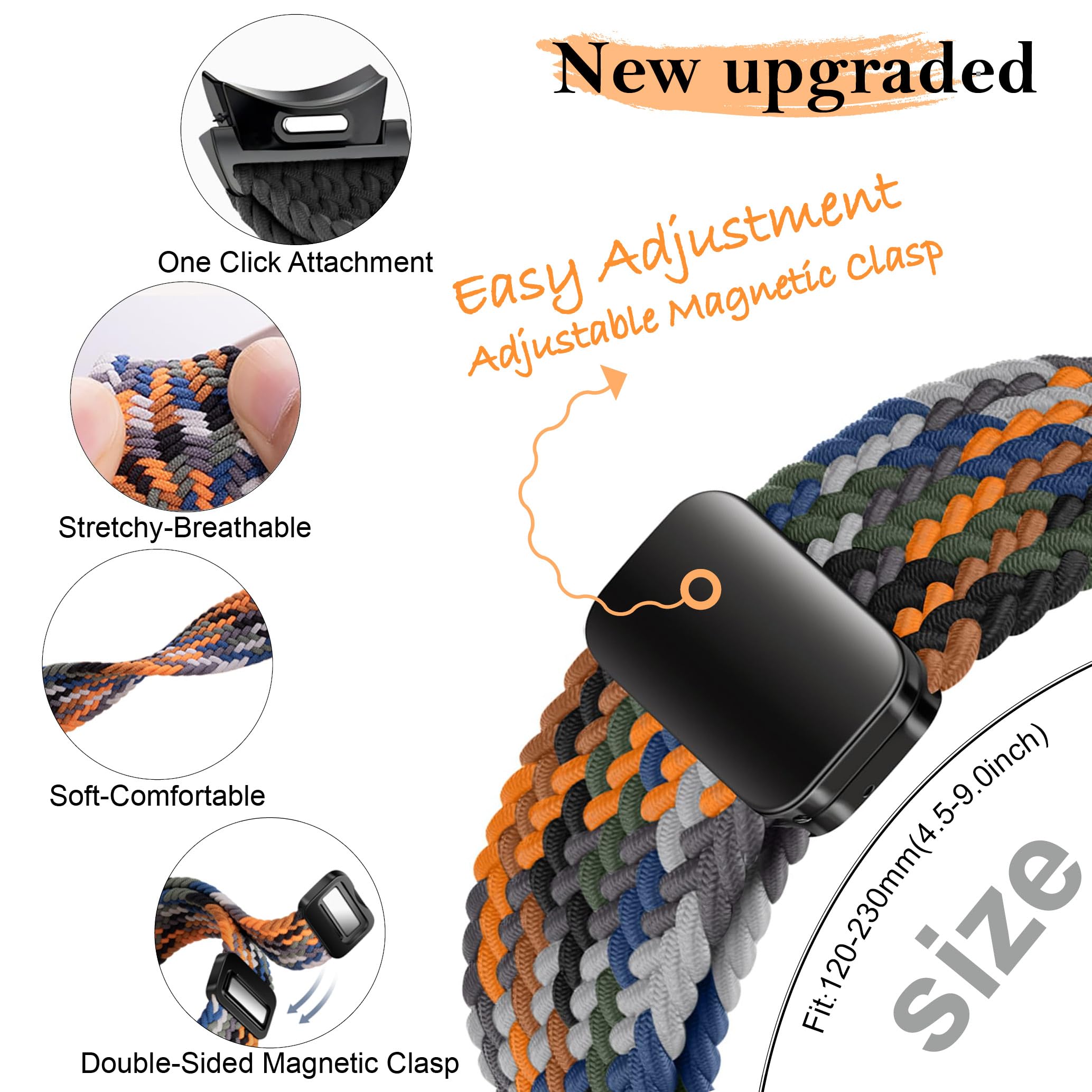 Correa trenzada magnética sin  - Smartwatch Samsung Watches For Men reseña y precio