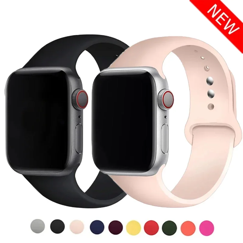 Correa deportiva de silicona s - Smartwatch Apple Watches For Men reseña y precio