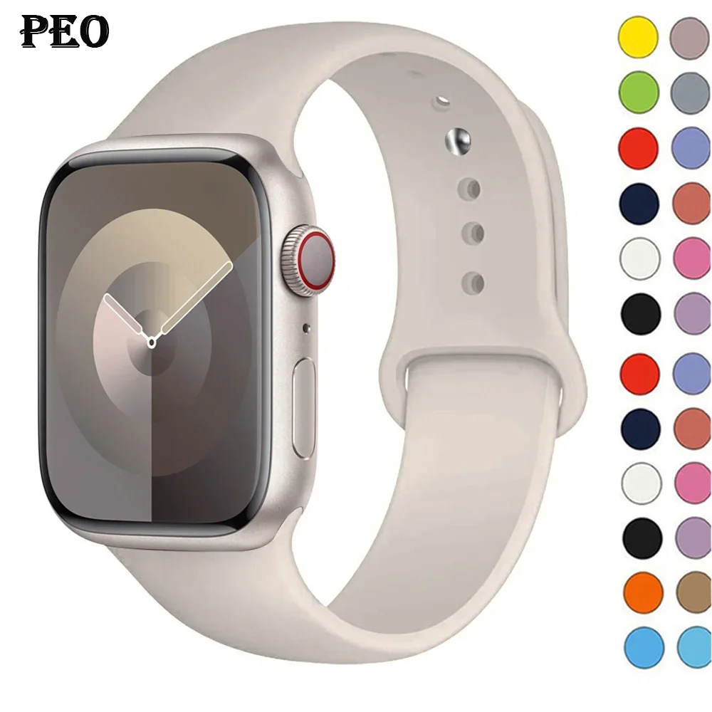 Correa de silicona para Apple  - Smartwatch Apple Watches For Men reseña y precio