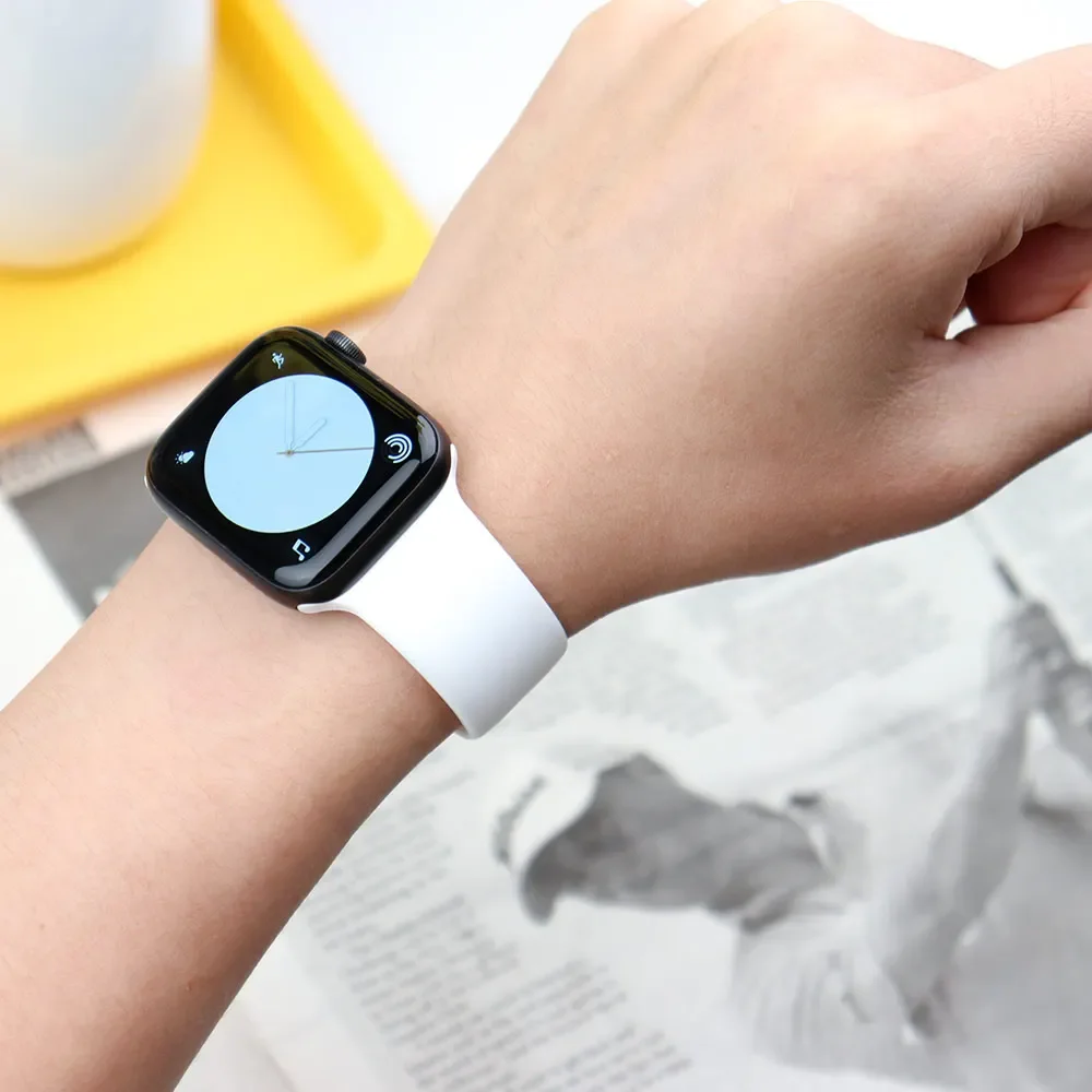 Correa de silicona para Apple  - Smartwatch Apple Watches For Men reseña y precio
