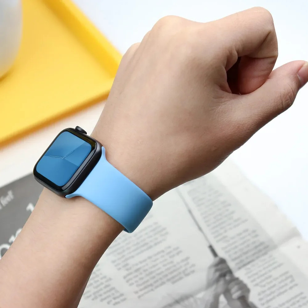 Correa de silicona para Apple  - Smartwatch Apple Watches For Men reseña y precio