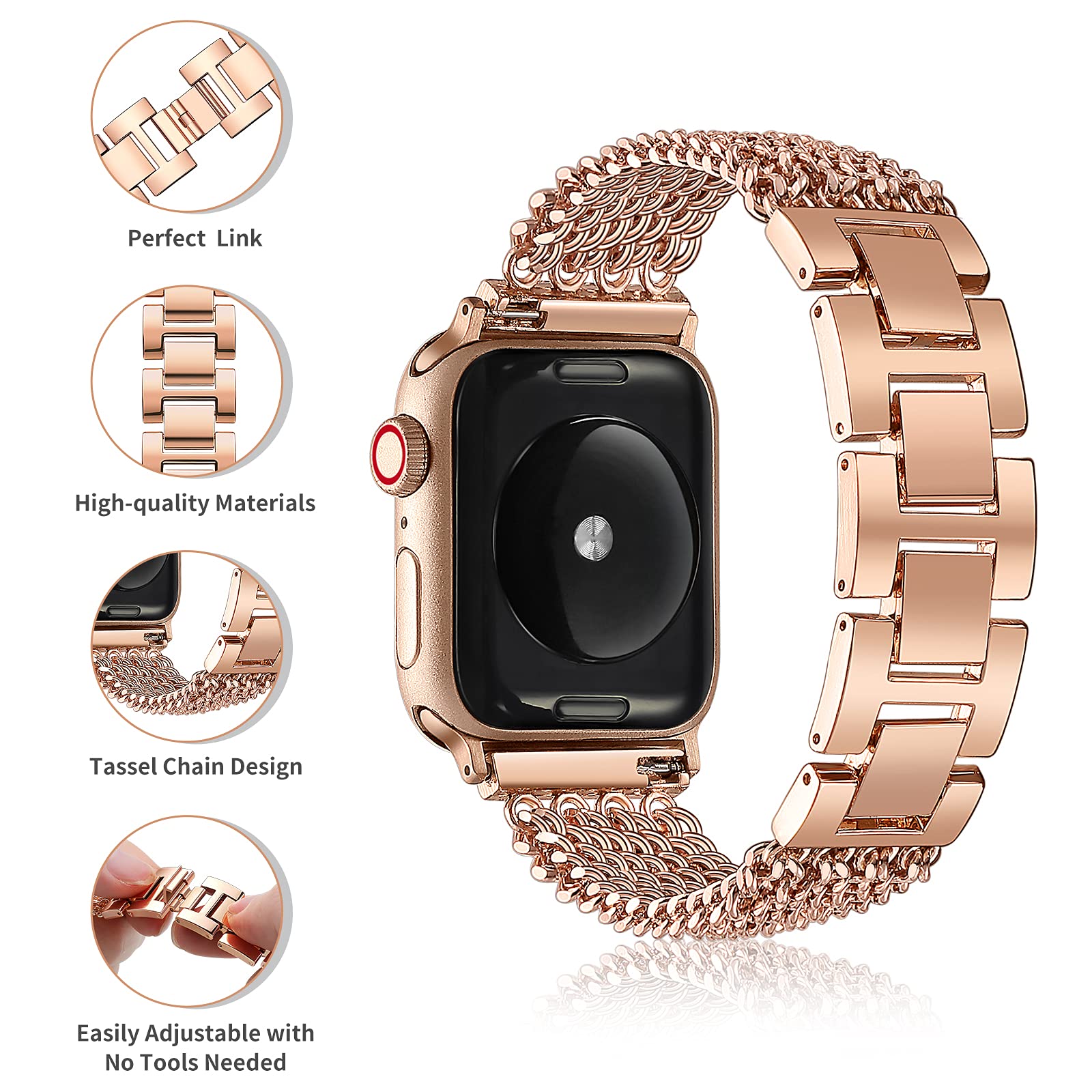 Correa Starlight para Apple wa - Smartwatch Luxury Watches For Women reseña y precio