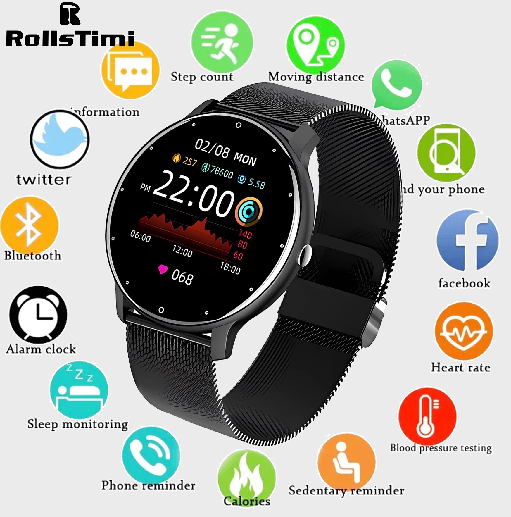 Reloj inteligente para hombre, - Watch Iwo reseña y precio