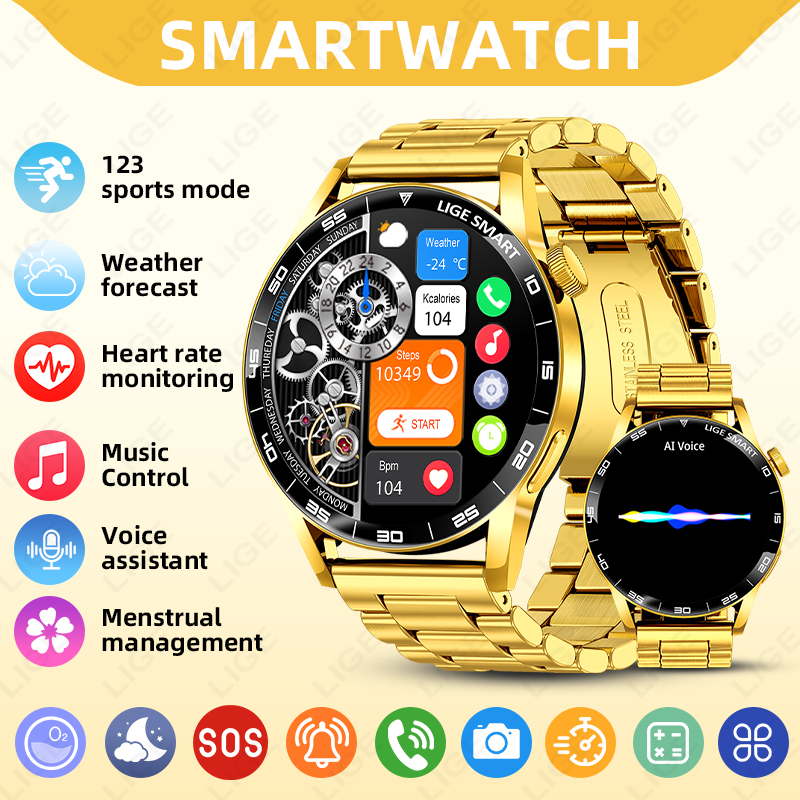 Reloj inteligente LIGE de lujo - Smartwatch Luxury Watches For Women reseña y precio