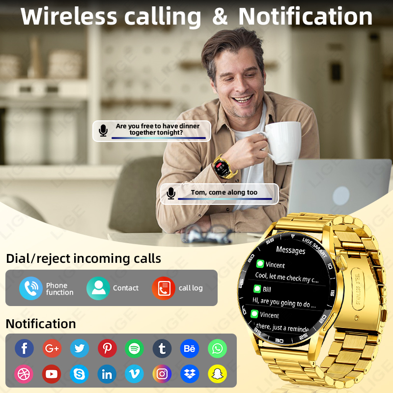Reloj inteligente LIGE de lujo - Smartwatch Luxury Watches For Women reseña y precio