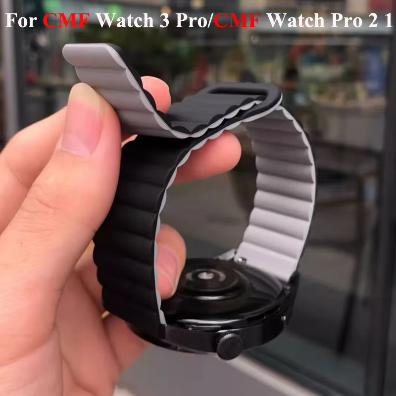 Correa magnética de silicona d - Smartwatch Nothing Watches reseña y precio