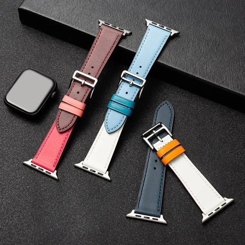 Correa de cuero para Apple Wat - Smartwatch Apple Watches For Men reseña y precio