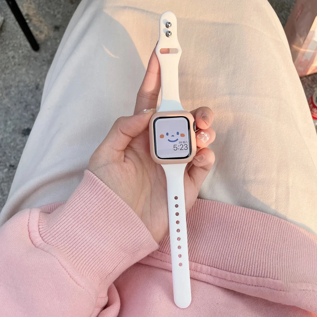 Correa delgada de silicona par - Smartwatch Apple Watches For Men reseña y precio